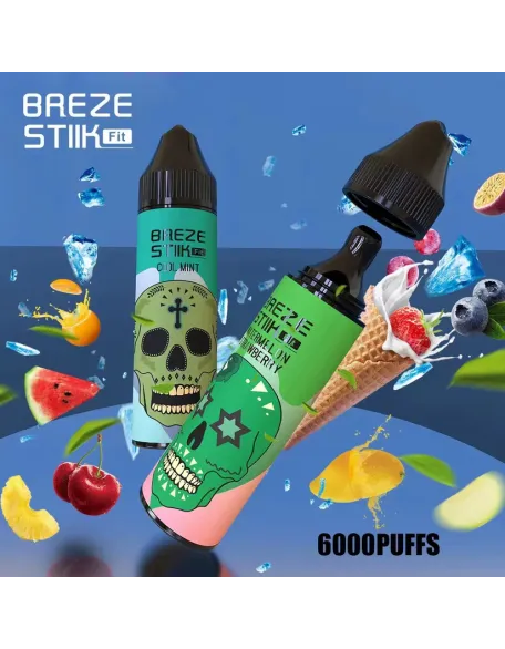 Original Breze Stiik Fit 6000 Puffs 15ml Vape Kit (Free Shipping)