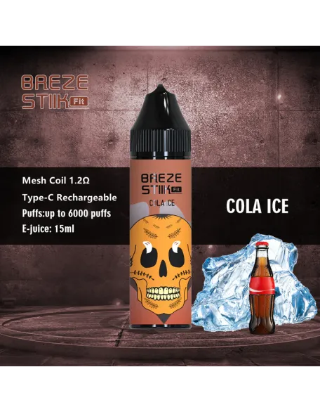 Original Breze Stiik Fit 6000 Puffs 15ml Vape Kit (Free Shipping)