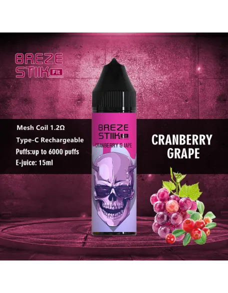 Original Breze Stiik Fit 6000 Puffs 15ml Vape Kit (Free Shipping)