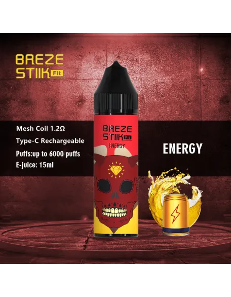 Original Breze Stiik Fit 6000 Puffs 15ml Vape Kit (Free Shipping)