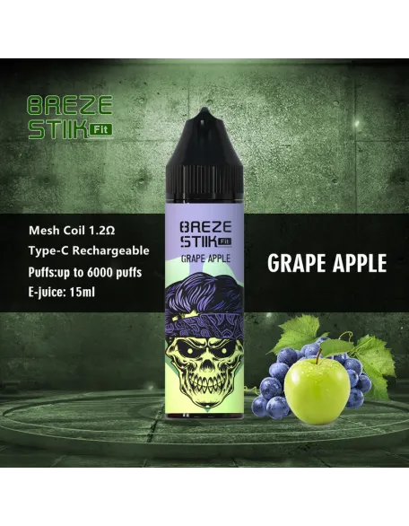 Original Breze Stiik Fit 6000 Puffs 15ml Vape Kit (Free Shipping)