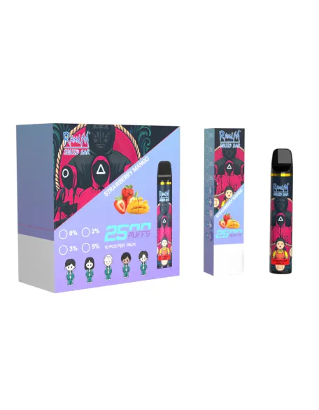 Original RandM Squid Bar 2500 Puffs Vape Kit Device (Free Shipping)