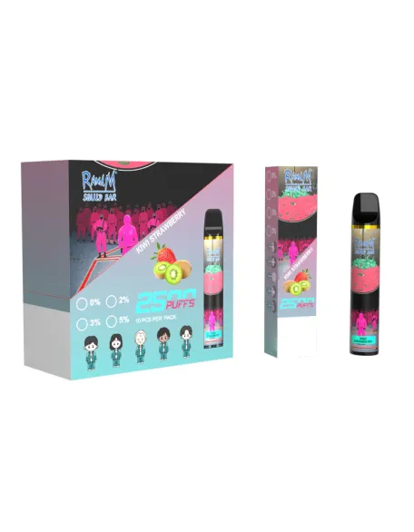 Original RandM Squid Bar 2500 Puffs Vape Kit Device (Free Shipping)