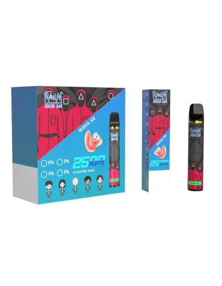 Original RandM Squid Bar 2500 Puffs Vape Kit Device (Free Shipping)