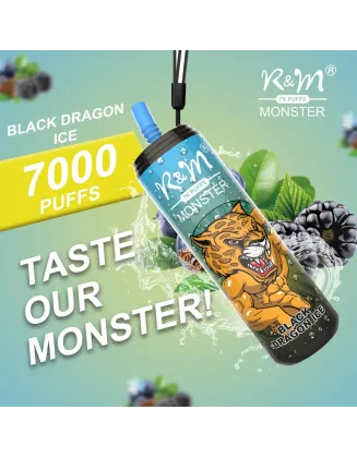 Original R&M MONSTER 7000 Puffs 15ml Rechargeable Vape Kit Coke Can Device (Free Shipping)