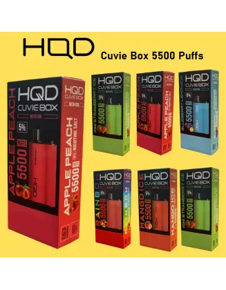 HQD CUVIE BOX 5500 Puffs Vape Pen Pod Device (Free Shipping)