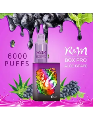 Original R&M BOX PRO 6000 Puffs Vape Rechargeable 10ml Refill Device (Free Shipping)