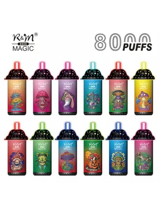 Original R&M MAGIC 8000 puffs 16ml Vape with RGB light Device Kit (Free Shipping)