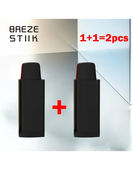 Original Breze Stiik Tank 2000 Puffs 6500mAh Replaceable Cartridge Vape Kit Device (Free Shipping)