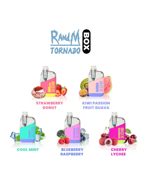 Original RandM Tornado Box 10000 Puffs Airflow Control Large Capacity 20ml Vape Device (Free Shipping)