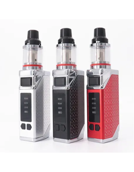 Original 80w Box Mod Vape Kit 2200mah Build-In Battery With 0.3Ohm 2.8Ml Tank Huge Vaporizer Vape Hookah