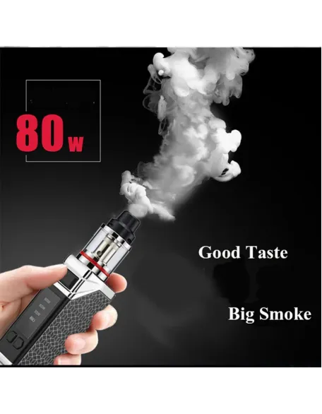 Original 80w Box Mod Vape Kit 2200mah Build-In Battery With 0.3Ohm 2.8Ml Tank Huge Vaporizer Vape Hookah